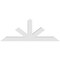 Ekena Millwork Saratoga Architectural Grade PVC Gable Bracket, 84"W x 31 1/2"H x 6"D x 6"F, 9/12 Pitch GBP084X32X0606SAR00 - alternate 4